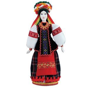 Ukrainian costume doll 10'